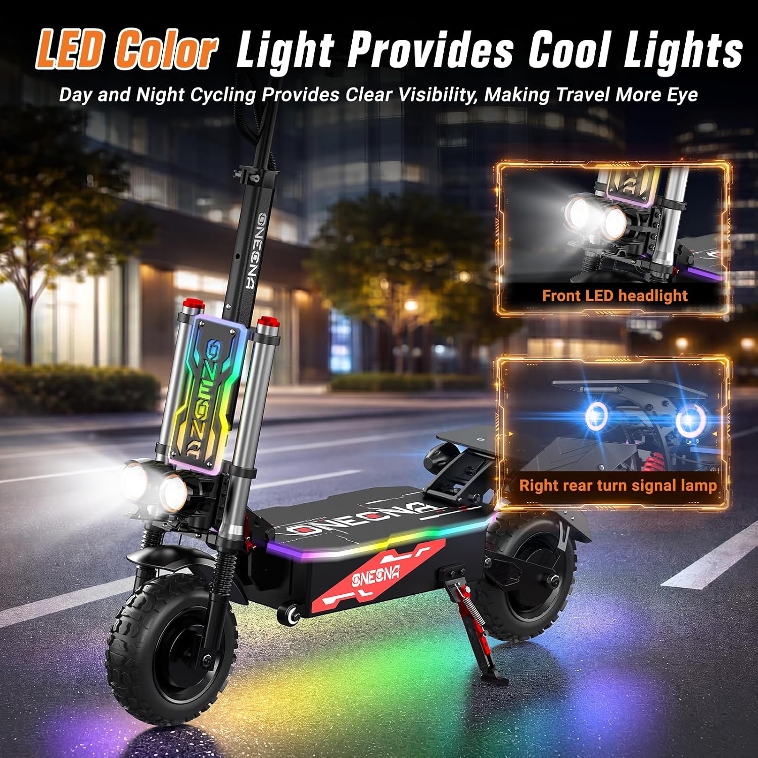 ONECNA GT8PRO Adult Electric S - 60V 5600W Dual Motor Electric Scooter 评论和价格