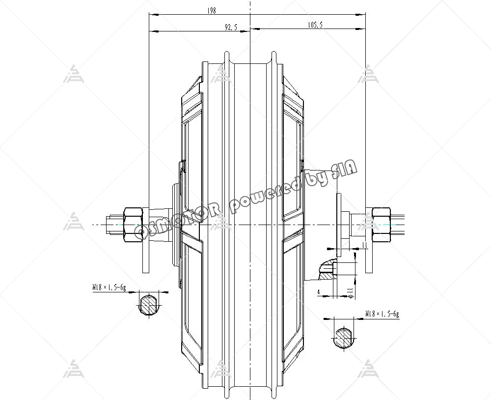 QSMOTOR QS273 V3 8000W 72V Hub - Qs273 Hub Motor 8000W 72V 评论和价格
